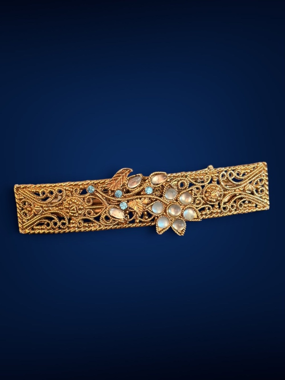 Large Moonstone Hair Barrette